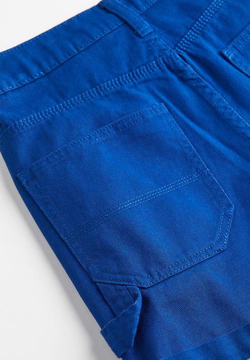 H&M - High-waisted cargo shorts - blue