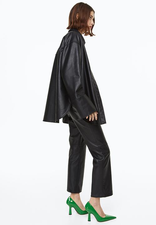 H&M - Flared trousers - black