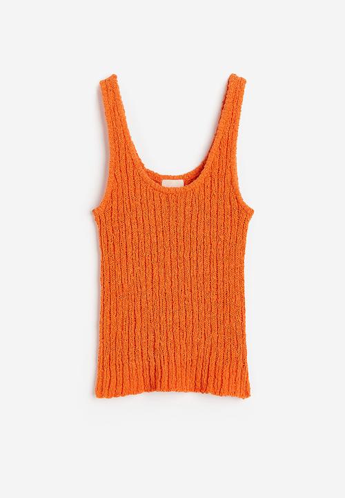 H&M - Knitted vest top - orange