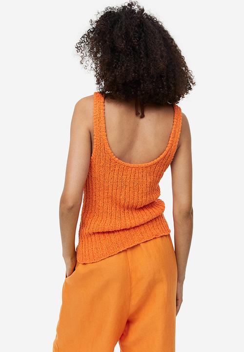 H&M - Knitted vest top - orange