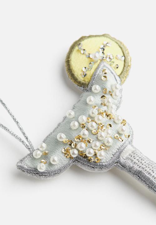 H&M - Embellished christmas tree decoration - light green cocktail glass