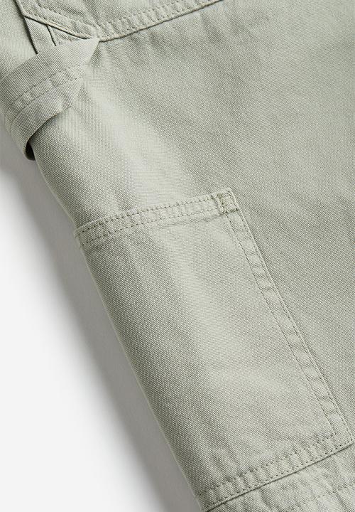 H&M - Relaxed fit worker shorts - green