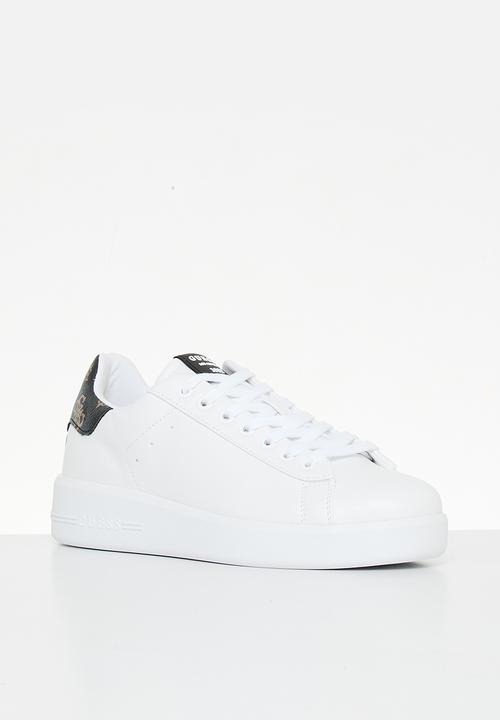 GUESS - Rockyy sneaker - white & brown 