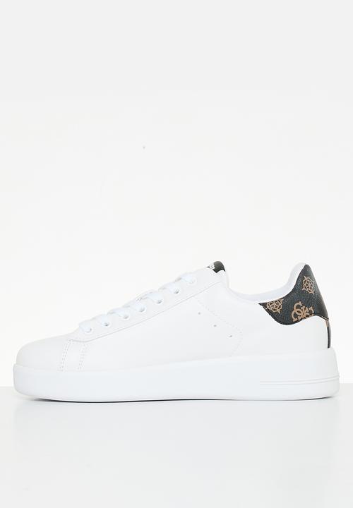 GUESS - Rockyy sneaker - white & brown 