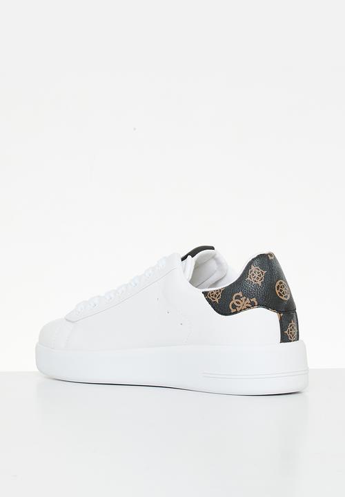 GUESS - Rockyy sneaker - white & brown 