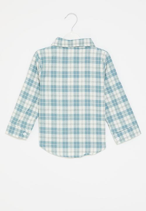 Pop Candy - Plaid shirt - blue