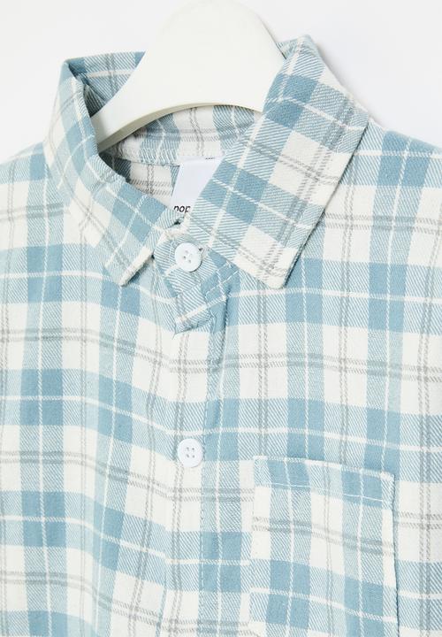 Pop Candy - Plaid shirt - blue