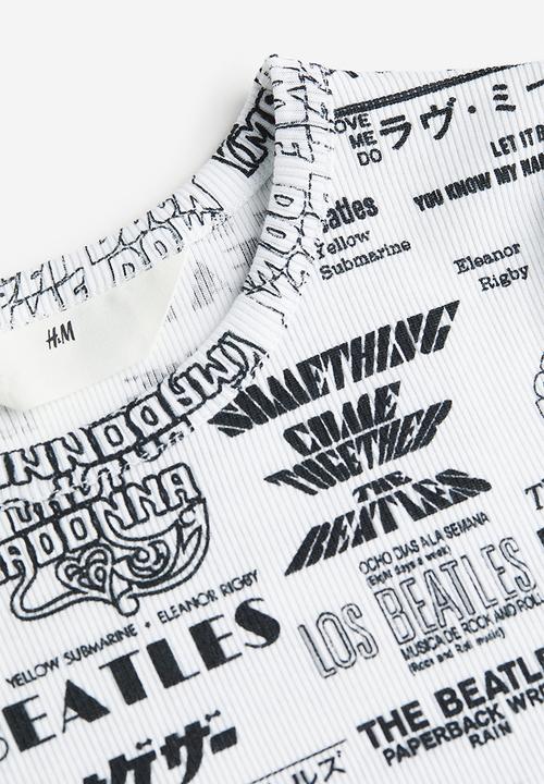 H&M - Printed T-shirt - white