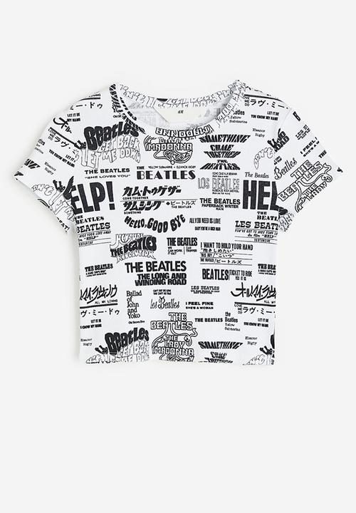 H&M - Printed T-shirt - white
