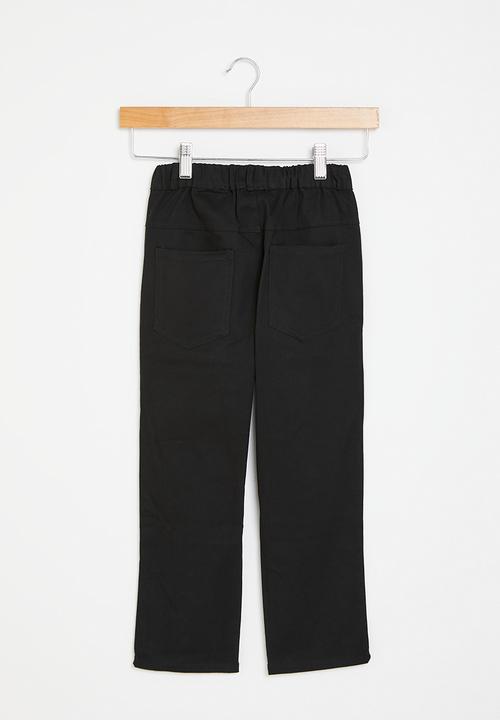 Pop Candy - Elastic waist pants - black 
