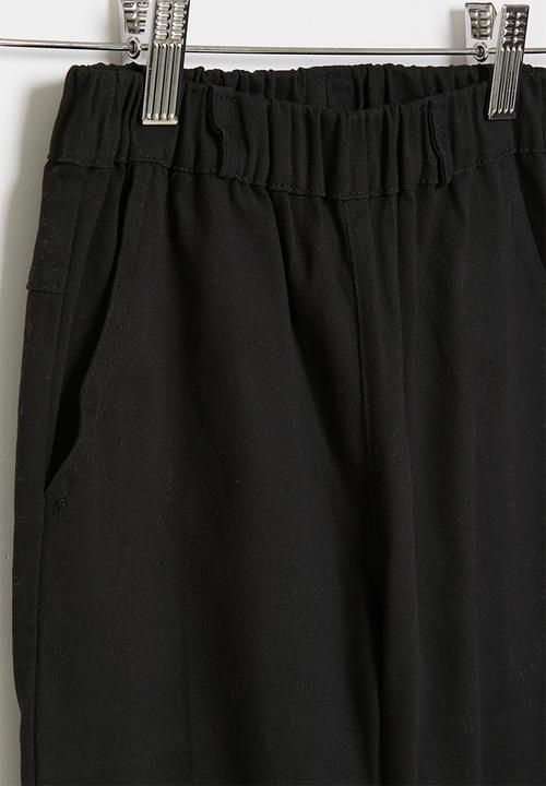 Pop Candy - Elastic waist pants - black 