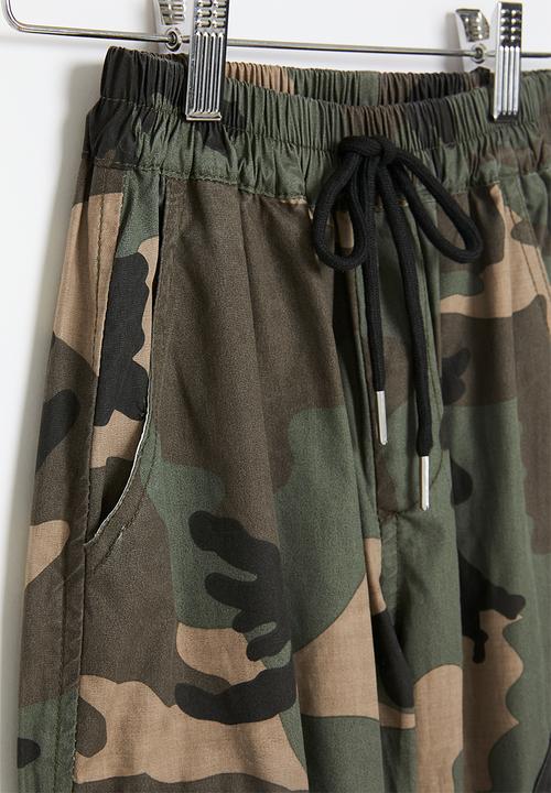 Pop Candy - Cuffed pants - camo