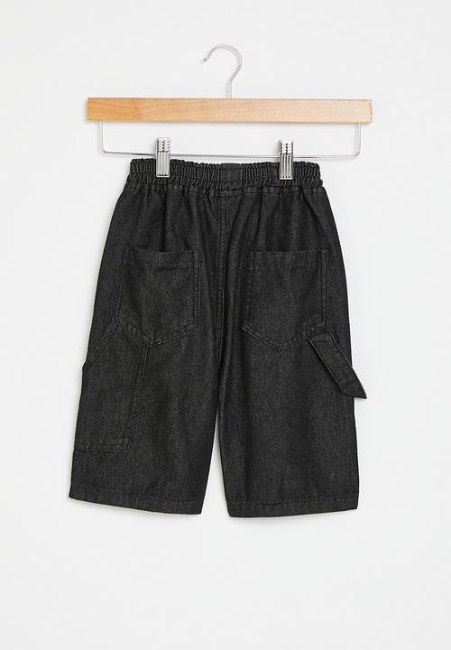 Pop Candy - Elastic waist shorts - black