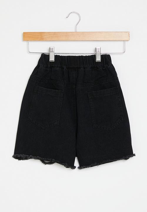Pop Candy - Denim shorts - black