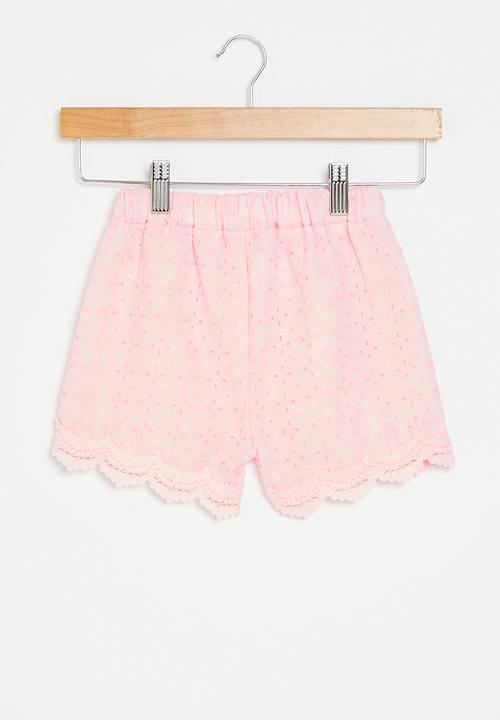 Pop Candy - Anglaise shorts - pink