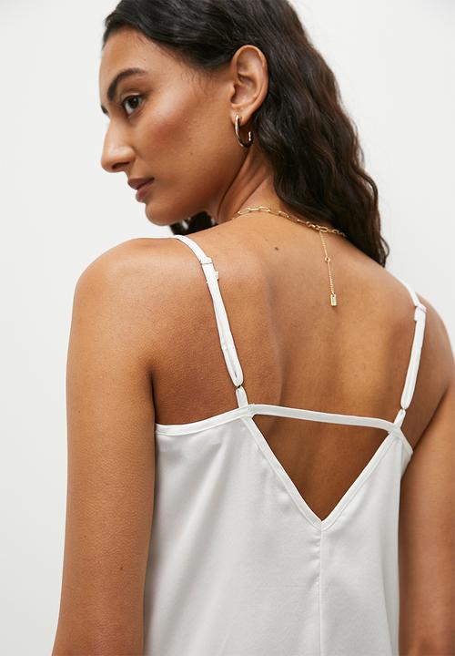 Superbalist - Back detail satin cami - ivory