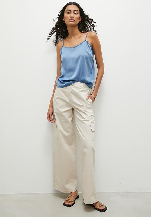 Superbalist - Back detail satin cami - coronet blue