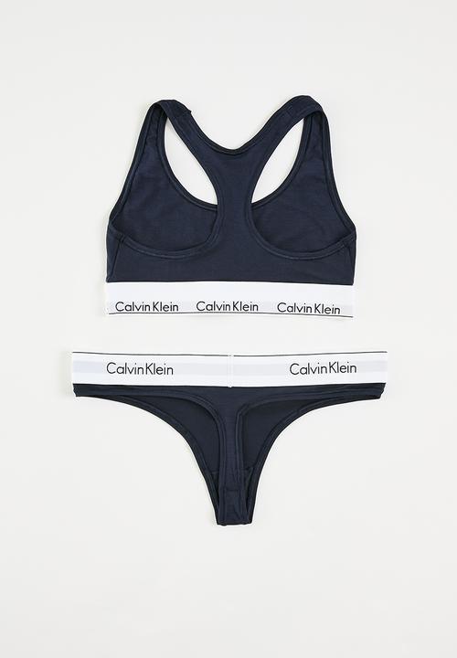 Calvin Klein - Bralette & brazilan gift set - shoreline
