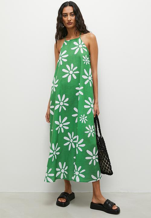 Superbalist - strappy trapeze midi dress - floral