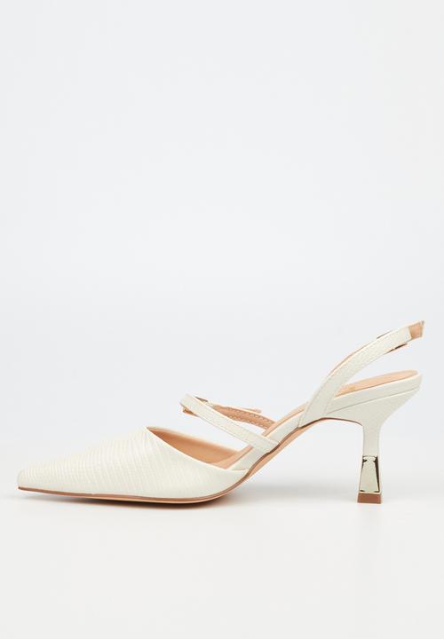 Butterfly Feet - Priya 1 court heel - white