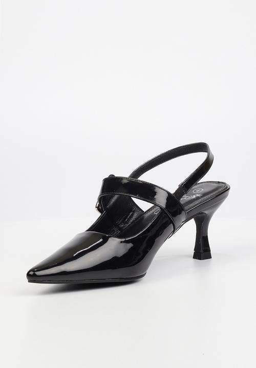 Butterfly Feet - Trisha1 slingback court - black