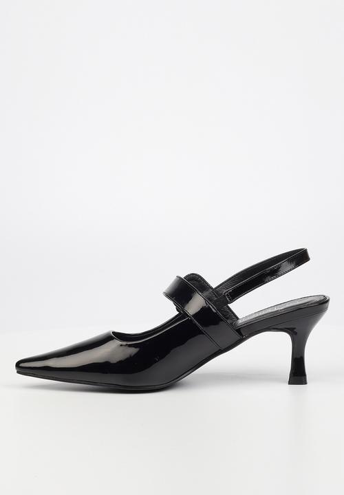 Butterfly Feet - Trisha1 slingback court - black