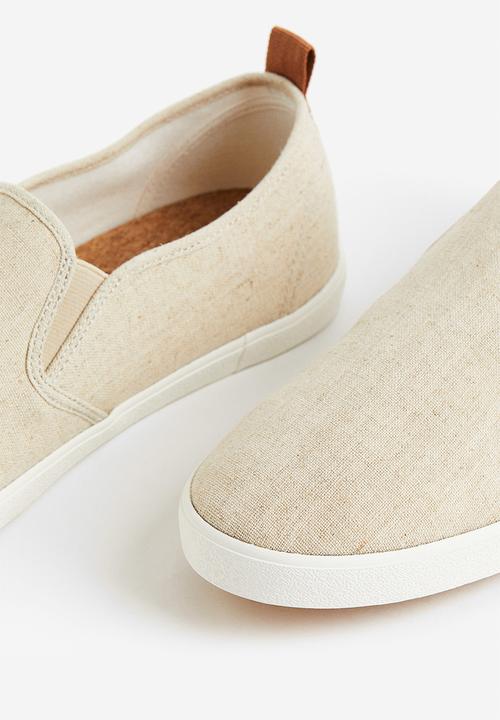 H&M - Slip-on trainers - light beige