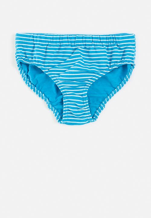 MINOTI - Boys multi space 5 pack underpants - blue & navy
