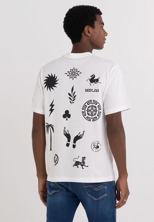 Replay - Basic jersey 30/1 - natural white 