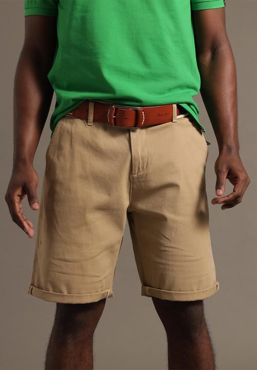Aca Joe - Mens aca joe stretch brushed chino short - sand