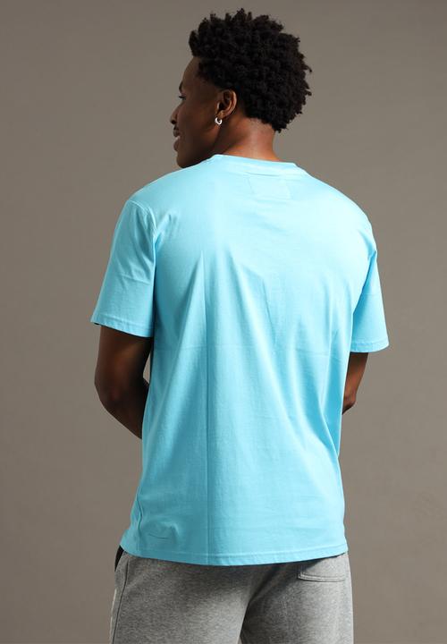Aca Joe - Mens aca joe tonal embroidery short sleeve crew tee - bachelor button