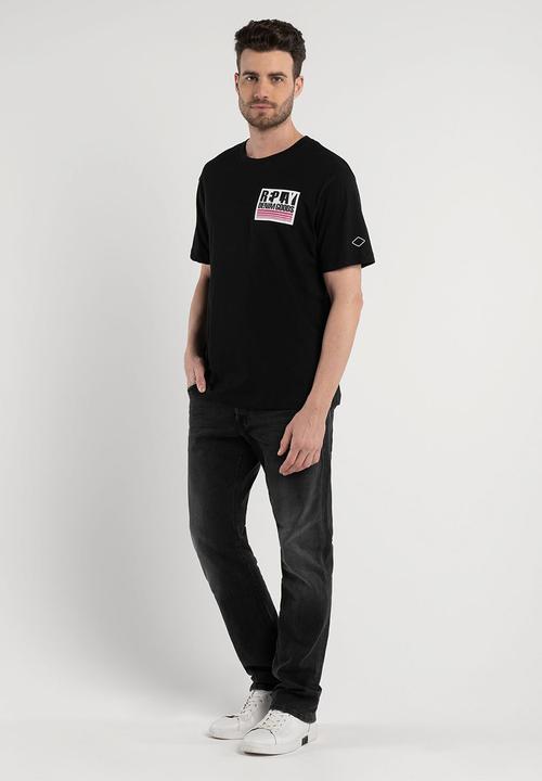 Replay - 30/1 Single cotton jersey - black