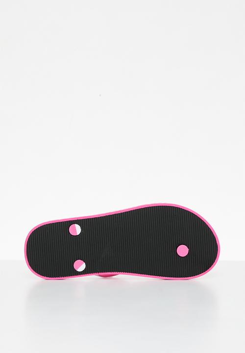 POLO - Girls flip flops - pink and white