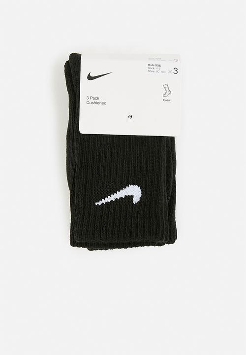 Nike - Nike crew socks 3-pack - black