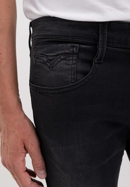 Replay - Anbass Pantalone Slim - Dark Grey