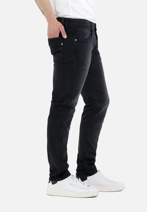 Replay - Anbass Pantalone Slim - Dark Grey