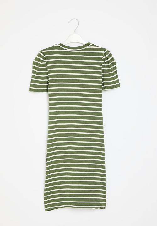 HAILYS - Dress - khaki stripe
