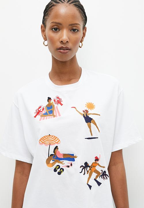 Me&B - The oversized tee - nautical placement print