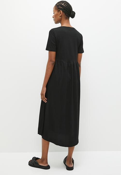 Me&B - Diagonal tee dress - black