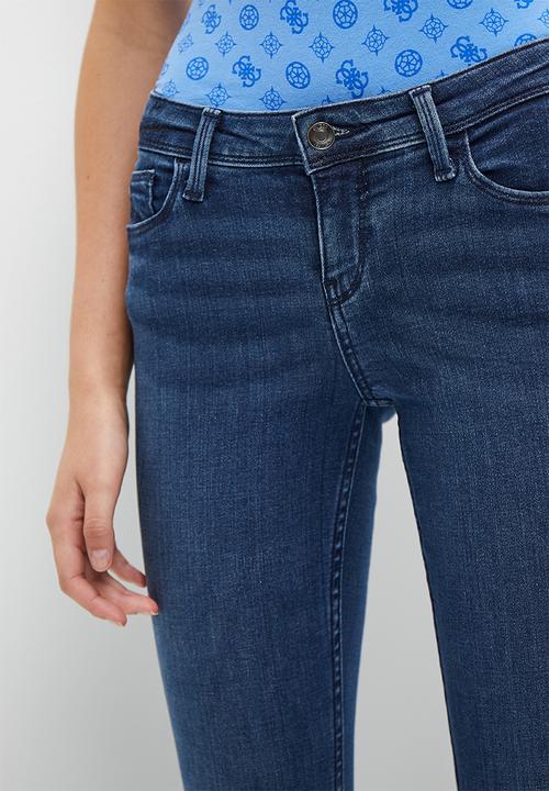 GUESS - Power skinny low rise - blue