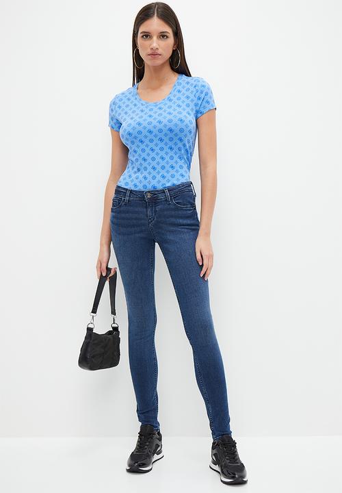 GUESS - Power skinny low rise - blue