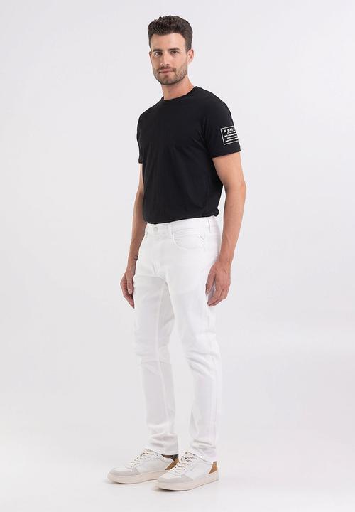 Replay - 9.5 OZ Stretch bull denim slim-tapered - white