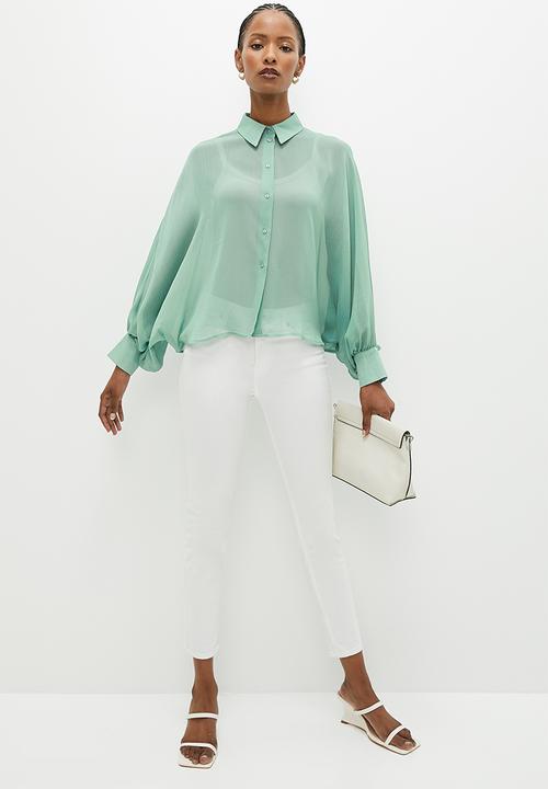 edit - Dolman sleeve shirt - beryl green