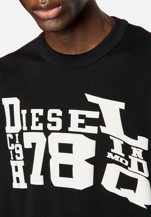 Diesel  - S-macs g2 sweat shirt loose fit - black