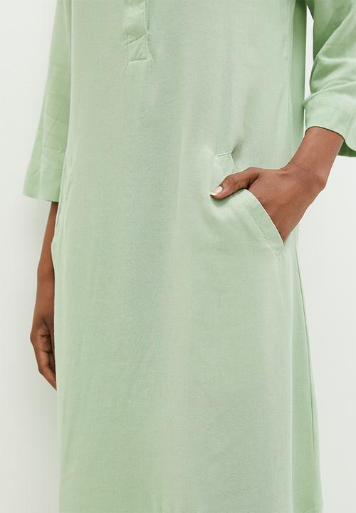 AMANDA LAIRD CHERRY - Zinhle - pistachio slub weave