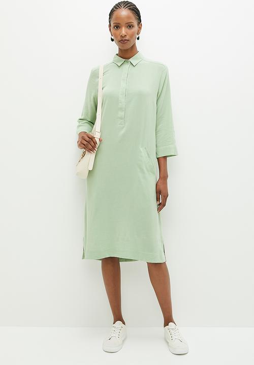AMANDA LAIRD CHERRY - Zinhle - pistachio slub weave