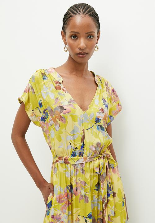 AMANDA LAIRD CHERRY - West - Chartreuse/Olive Flora
