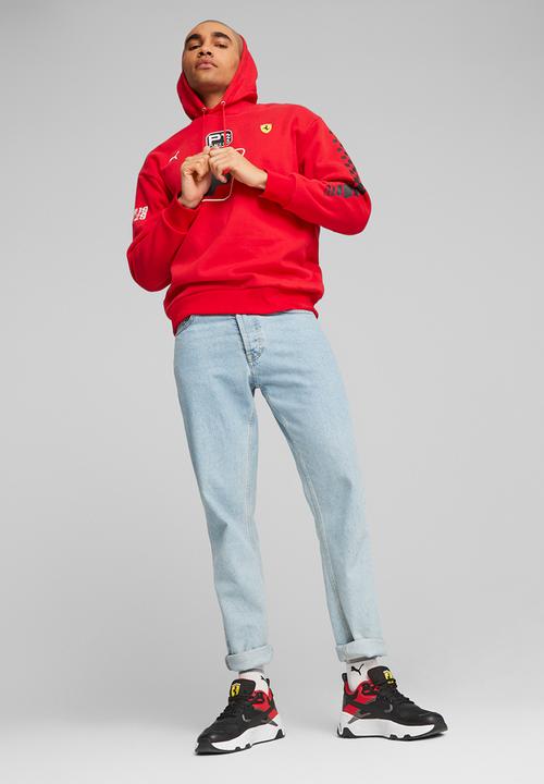 PUMA - Ferrari race garage crew hoodie - rosso corsa