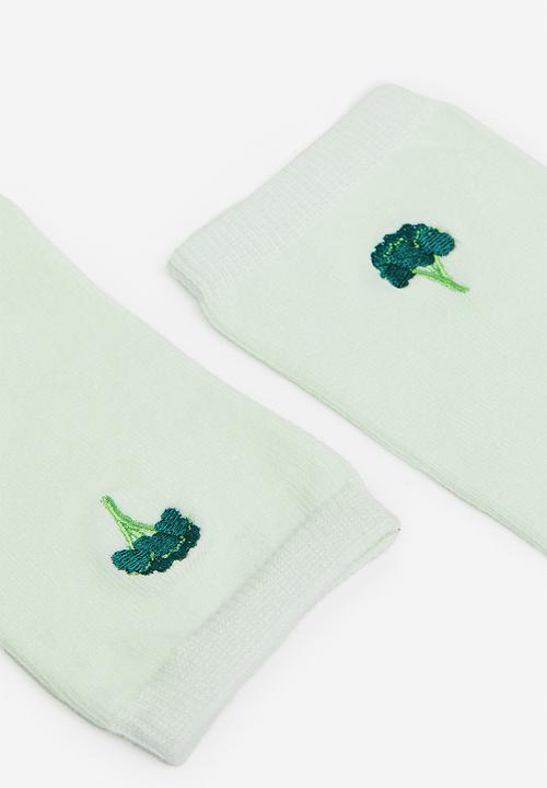 H&M - Socks - light green broccoli 