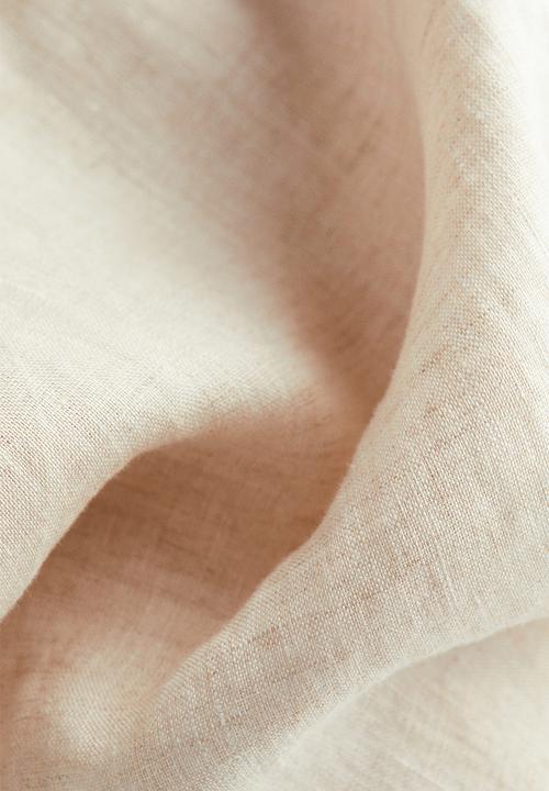 H&M - Oversized linen shirt - light beige 